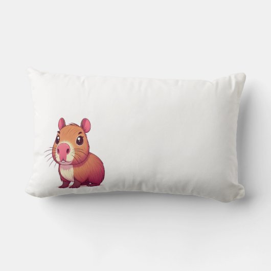 Coussin Rectangle Don't worry be capy (Verso)