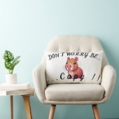 Coussin Rectangle Don't worry be capy (Chaise)