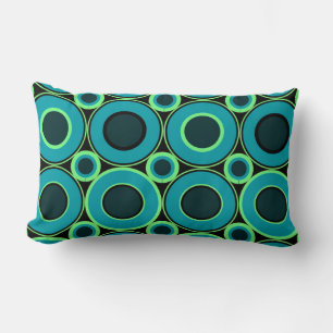 Coussin Rectangle Donut turquoise Avec Cuillère À Menthe