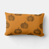 Coussin Rectangle Doodles d'Halloween boho zentangles citrouille Aut (Verso)