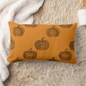 Coussin Rectangle Doodles d'Halloween boho zentangles citrouille Aut (Couverture)