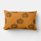 Coussin Rectangle Doodles d'Halloween boho zentangles citrouille Aut (Recto)
