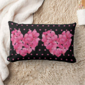 Coussin Rectangle Double Coeur, double face Pétale rose rose (Couverture)