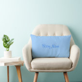 Coussin Rectangle Douce Nom de Bébé Garçon Ciel Bleu (Chaise)