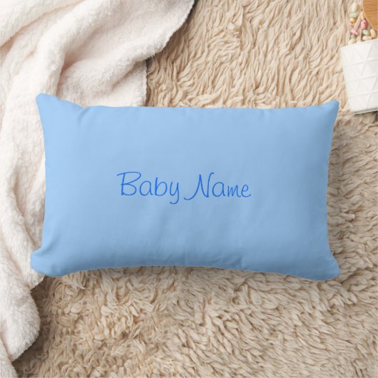 Coussin Rectangle Douce Nom de Bébé Garçon Ciel Bleu (Couverture)
