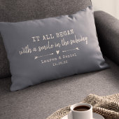 Coussin Rectangle Douce personnalisée où tout a commencé Saint-Valen