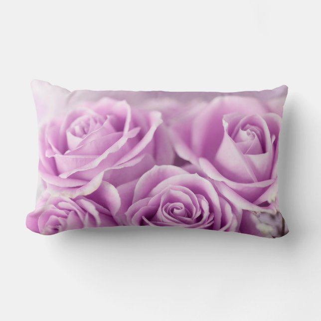 Coussin Rectangle Doucement, tendrement… lavande (Recto)