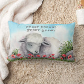 Coussin Rectangle Doux rêves, doux bé-bé | Agneau (Couverture)