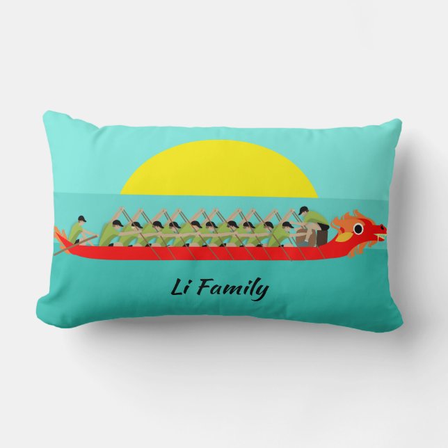 Coussin Rectangle Dragon Boat Racing (Recto)