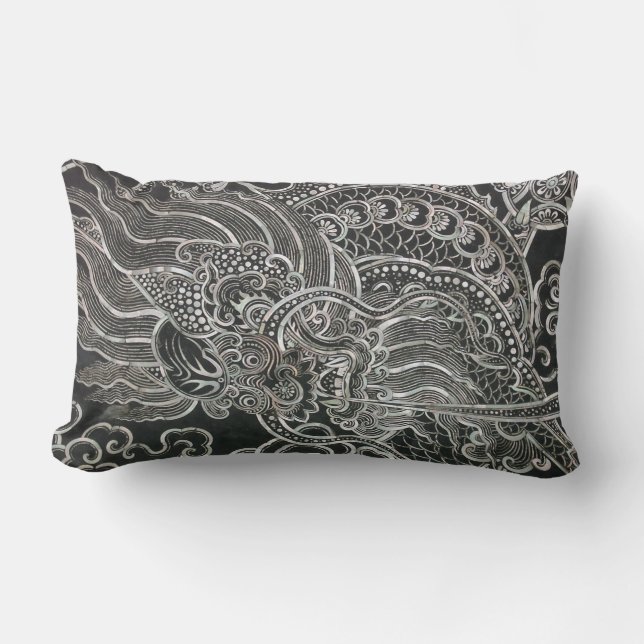 Coussin Rectangle Dragon vintage de Bangkok (Recto)