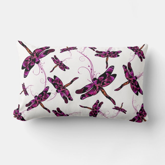 Coussin Rectangle Dragonflies (Recto)