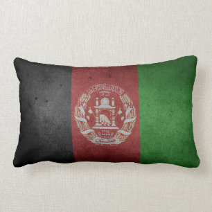 Coussin Rectangle Drapeau affligé de l'Afghanistan