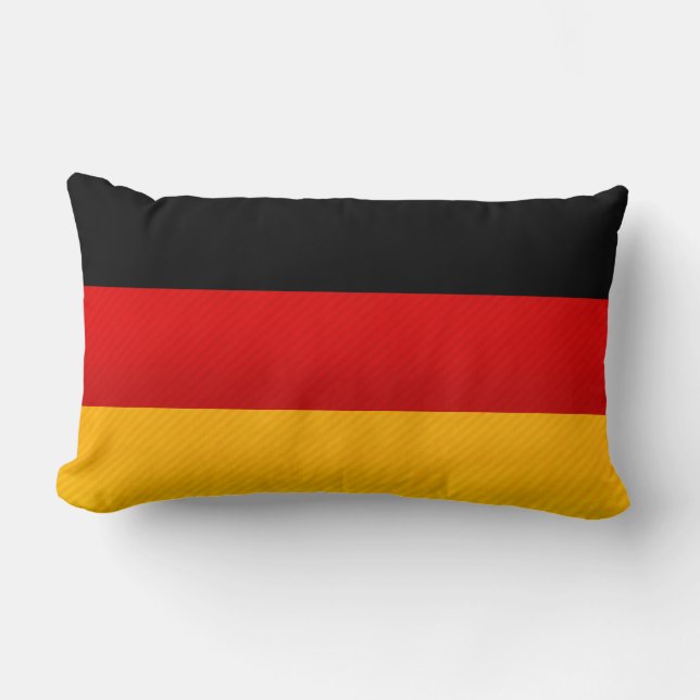 Coussin Rectangle Drapeau allemand dépouillé moderne (Recto)