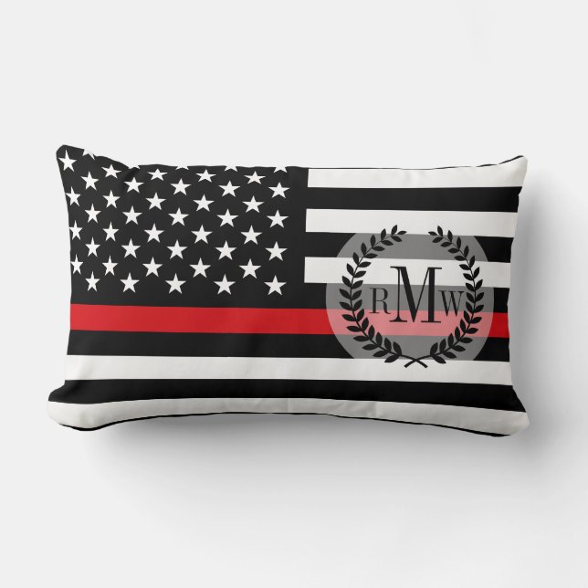 Coussin Rectangle Drapeau américain de style patriotique de (Recto)