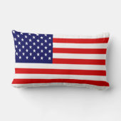 Coussin Rectangle Drapeau américain patriotique (Verso)