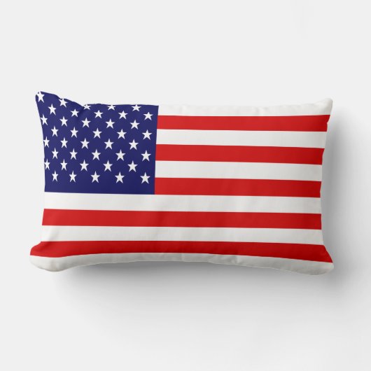 Coussin Rectangle Drapeau américain patriotique (Recto)