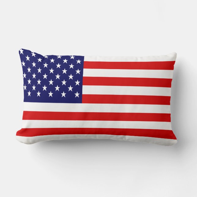Coussin Rectangle Drapeau américain patriotique génial (Recto)