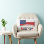 Coussin Rectangle Drapeau américain pour enfants (Chaise)