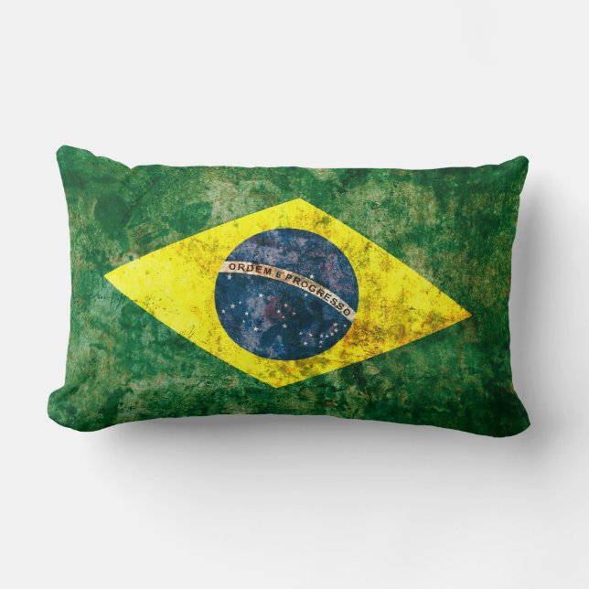 Coussin Rectangle Drapeau brésilien (Recto)