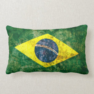 Coussin Rectangle Drapeau brésilien