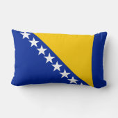 Coussin Rectangle Drapeau de Bosnie-Herzégovine (Verso)