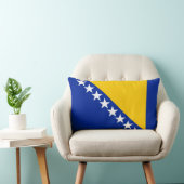 Coussin Rectangle Drapeau de Bosnie-Herzégovine (Chaise)