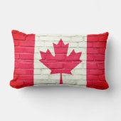 Coussin Rectangle Drapeau de brique CANADA (Recto)