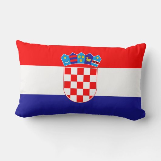 Coussin Rectangle Drapeau de Croatie (Verso)