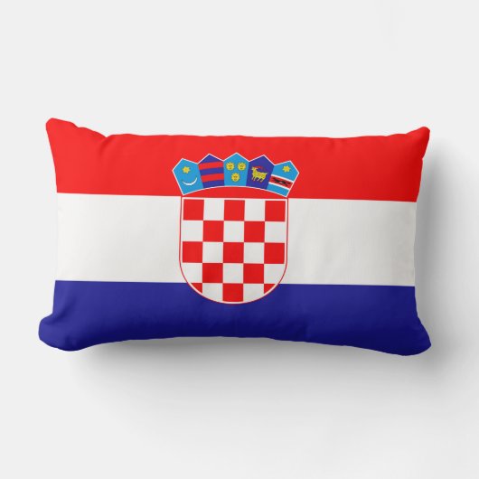 Coussin Rectangle Drapeau de Croatie (Recto)