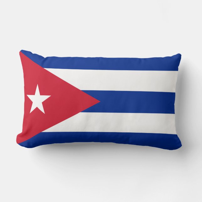Coussin Rectangle Drapeau de Cuba (Recto)