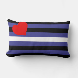 Coussin Rectangle Drapeau de fierté cuir