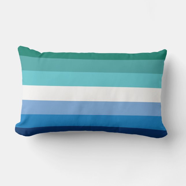 Coussin Rectangle Drapeau de fierté gay masculin (Recto)