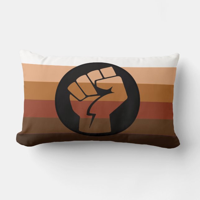 Coussin Rectangle Drapeau de fierté POC (Recto)