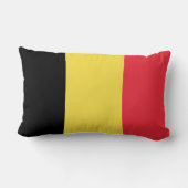 Coussin Rectangle Drapeau de la Belgique (Verso)