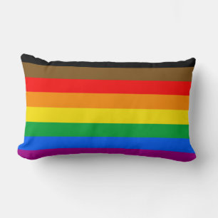 Coussin Rectangle Drapeau de la fierté arc-en-ciel de Philly