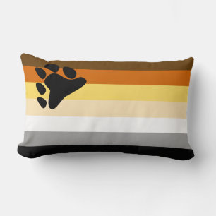Coussin Rectangle Drapeau de la fierté des ours