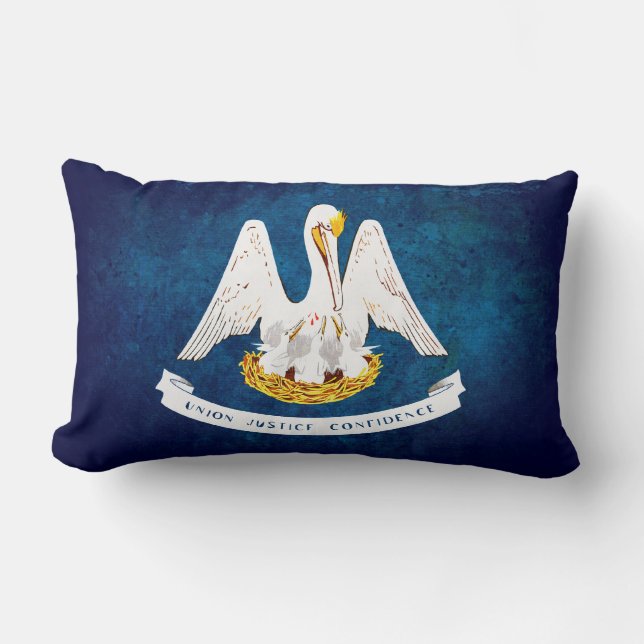 Coussin Rectangle Drapeau de la Louisiane (Recto)