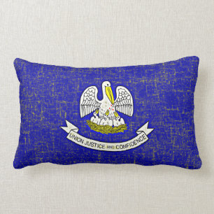 COUSSIN RECTANGLE DRAPEAU DE LA LOUISIANE