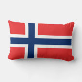 Coussin Rectangle Drapeau de la Norvège (Verso)