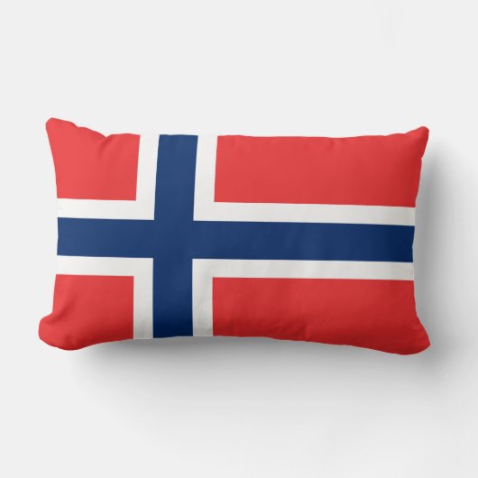Coussin Rectangle Drapeau de la Norvège (Recto)