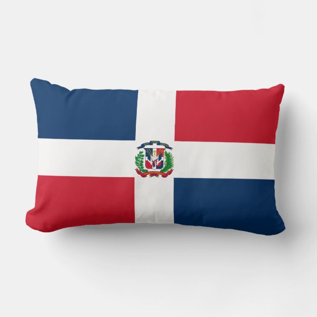 Coussin Rectangle Drapeau de la République dominicaine (Recto)