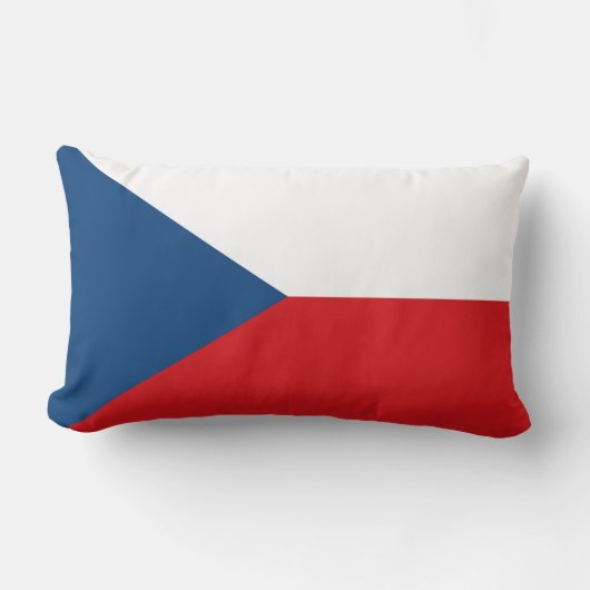 Coussin Rectangle Drapeau de la République tchèque (Recto)