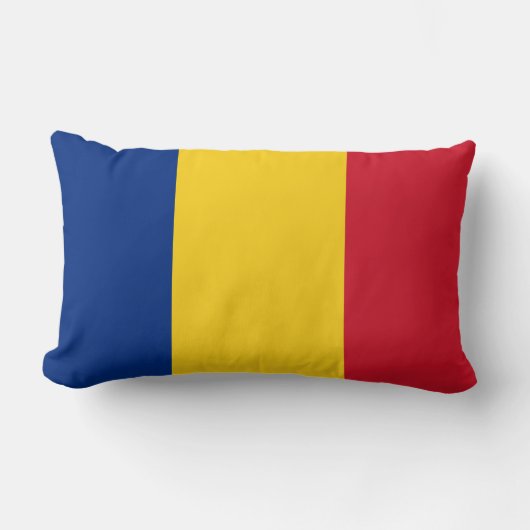 Coussin Rectangle Drapeau de la Roumanie (Recto)