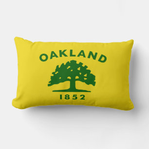 Coussin Rectangle Drapeau de la ville d'Oakland (Californie)