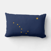 Coussin Rectangle Drapeau de l'Alaska (Verso)
