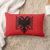 Coussin Rectangle Drapeau de l'Albanie (Couverture)