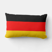 Coussin Rectangle Drapeau de l'Allemagne (Verso)