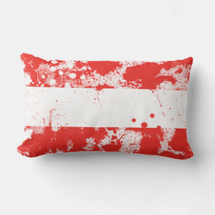 Coussin Rectangle Drapeau de l'Autriche