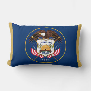 Coussin Rectangle Drapeau de l'État de l'Utah Imprimer Patriotique