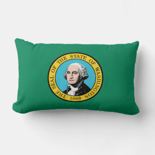 Coussin Rectangle Drapeau de l'État de Washington